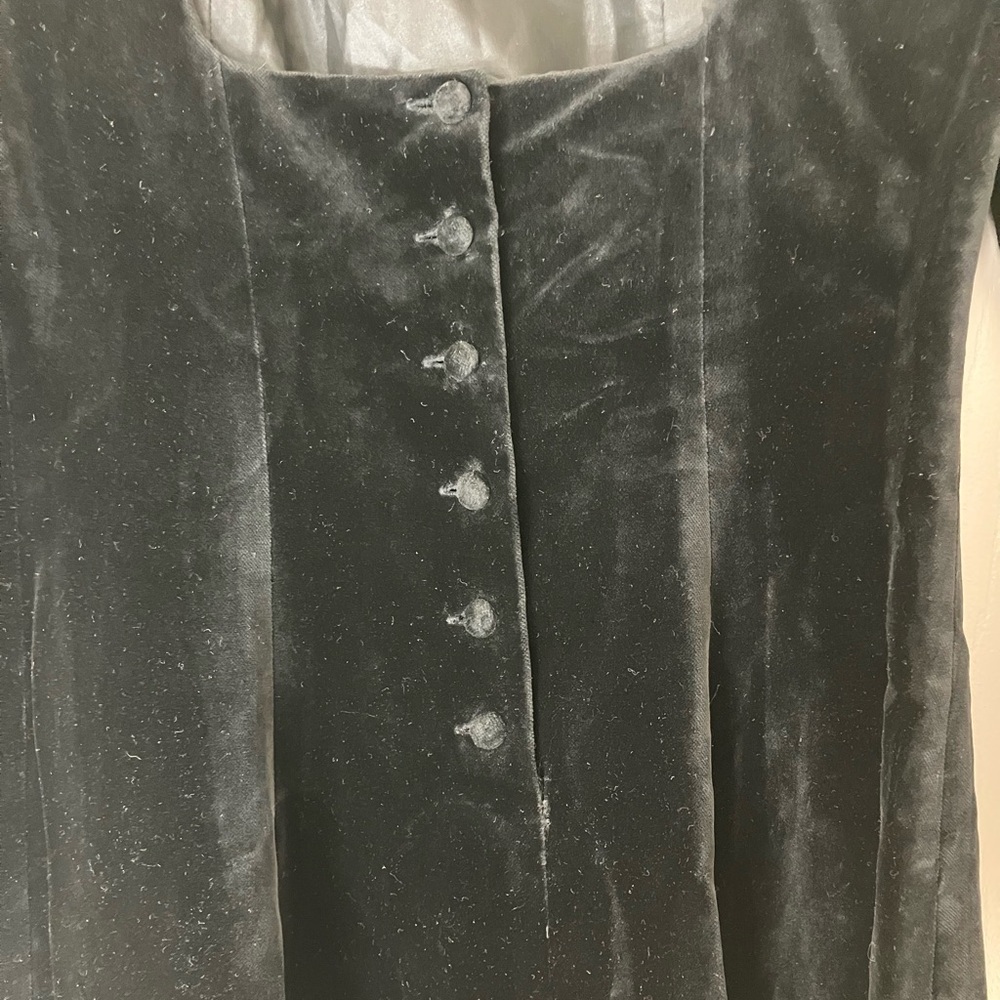 Vintage Laura Ashley Classic Black Long Sleeve Dress - Picture 10 of 15